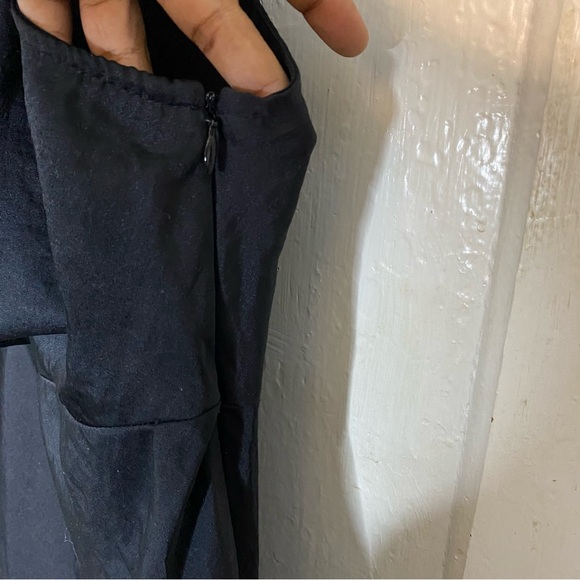 Old Navy : size : M : black slouch cowl-neck casual asymmetrical midi-dress - Picture 5 of 7